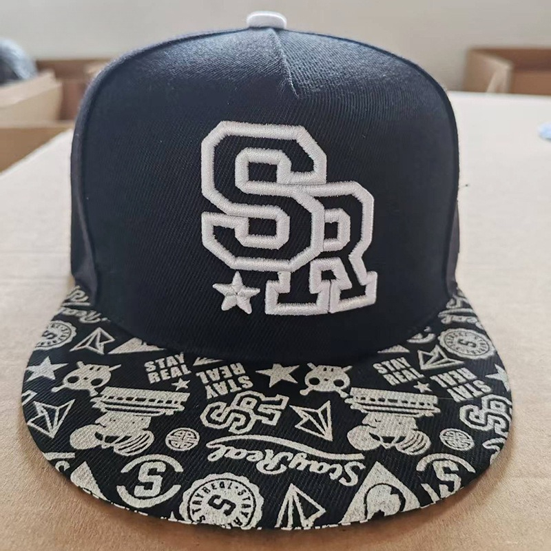 Customize New Fashion Embroide - Snapback Hat Flat ulasan dan harga