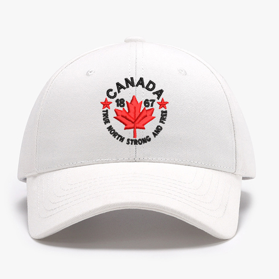 Embroidered Canada True North  - Baseball Cap Structured ulasan dan harga