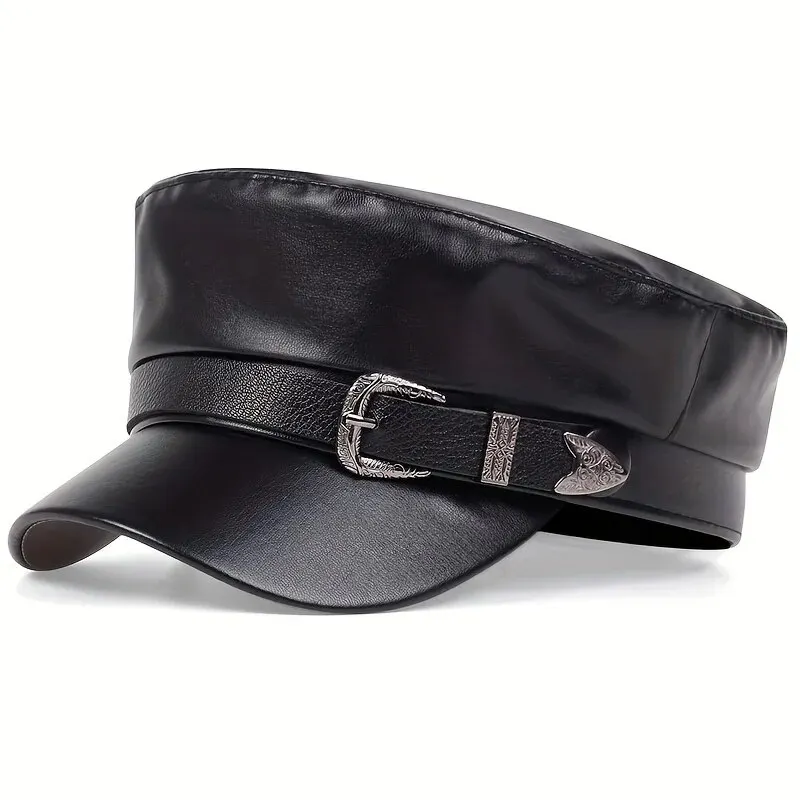 Fashion Women Large Belt Buckl - Snapback Hat Flat ulasan dan harga