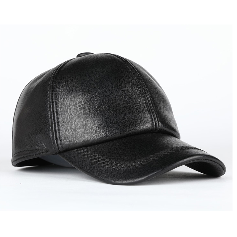 Adult New Genuine Leather Hat  - Baseball Cap Structured ulasan dan harga
