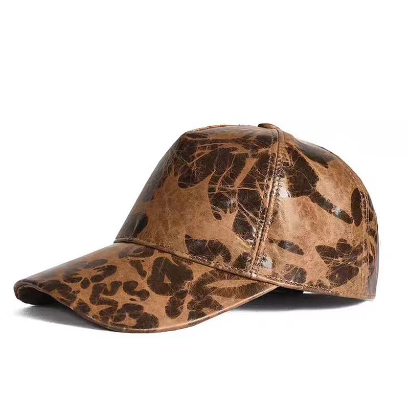 Letters Printed Leather Baseba - Baseball Cap Structured ulasan dan harga