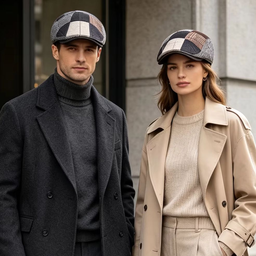 High-End Classic Men's Patchwo - Newsboy Cap Ivy ulasan dan harga