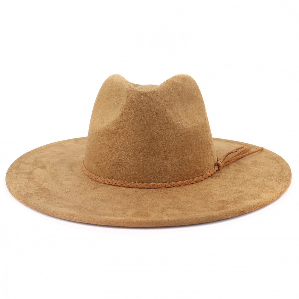 Vegan Suede Hat Teardrop shape - Fedora Hat Wool ulasan dan harga