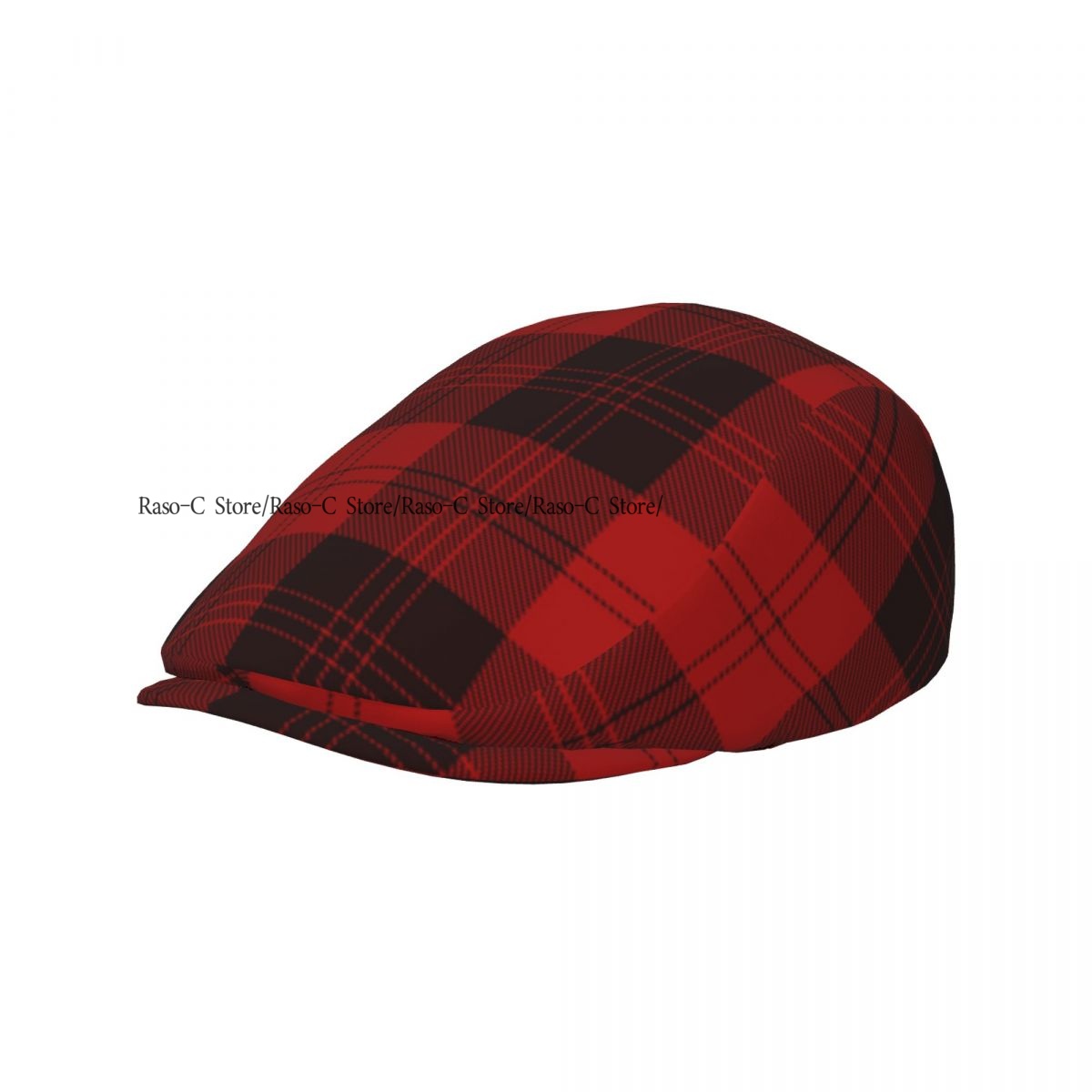 Adult Flat Cap Red Plaid Tarta - Newsboy Cap Ivy ulasan dan harga